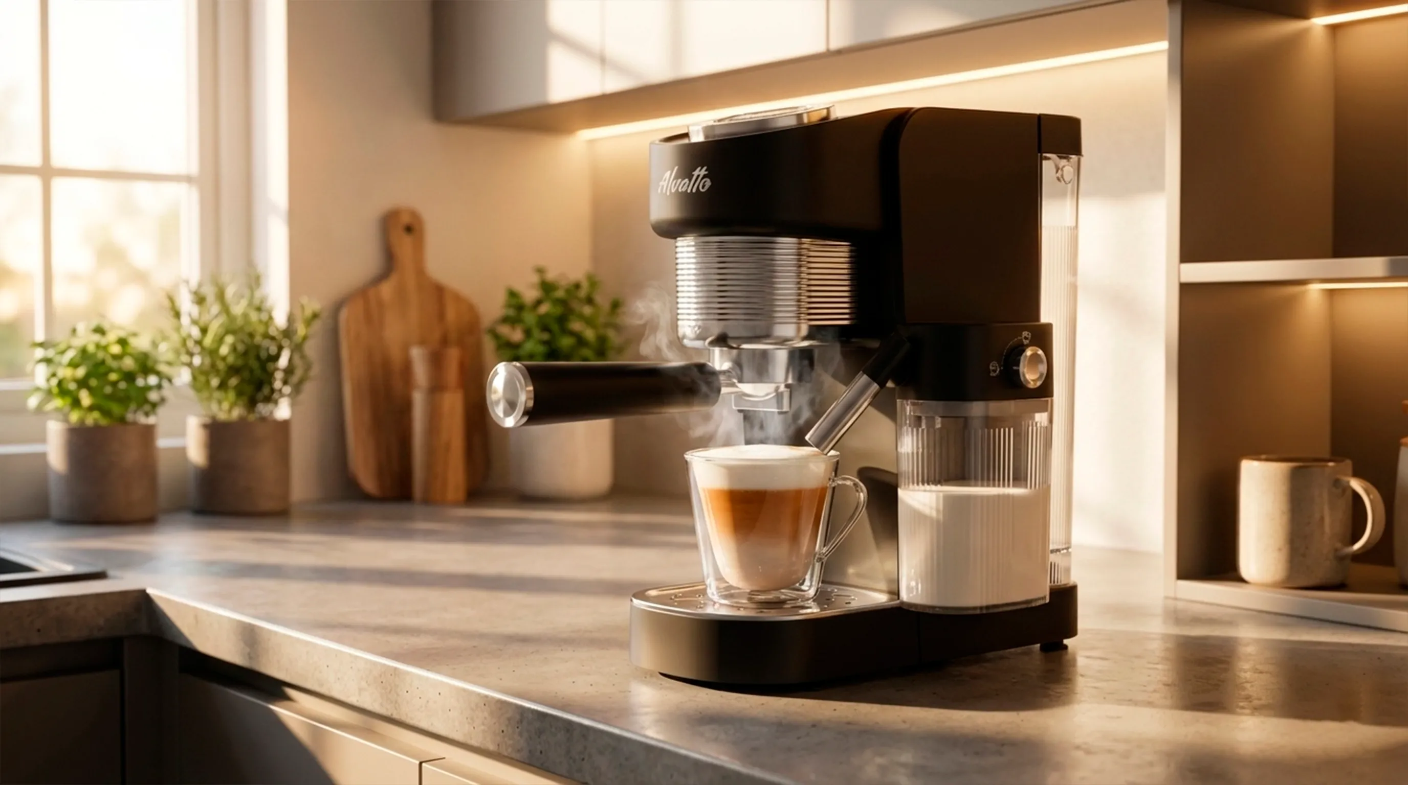 Рожковая кофемашина Альватто Корнет Про