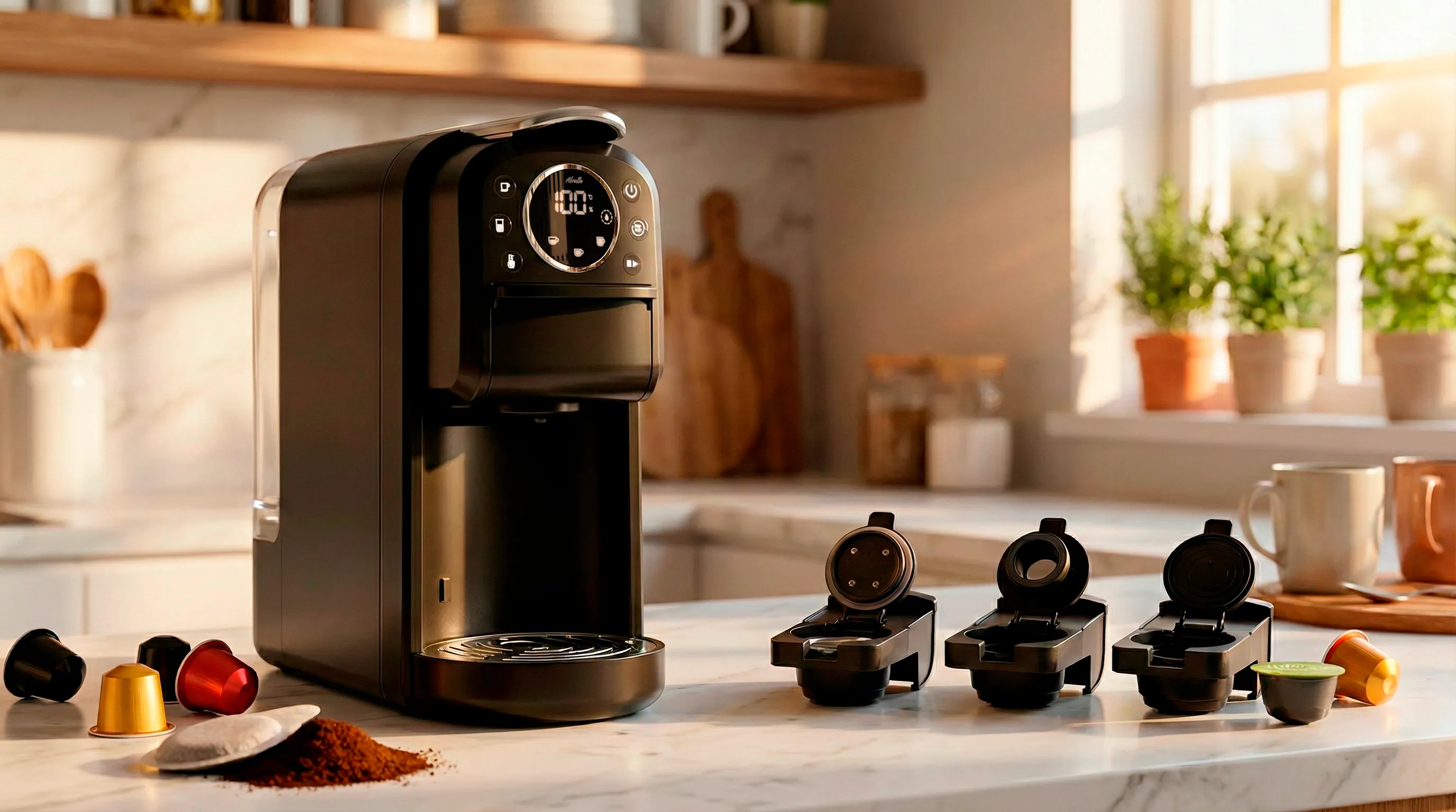 Универсальные кофемашины Альватто с адаптерами