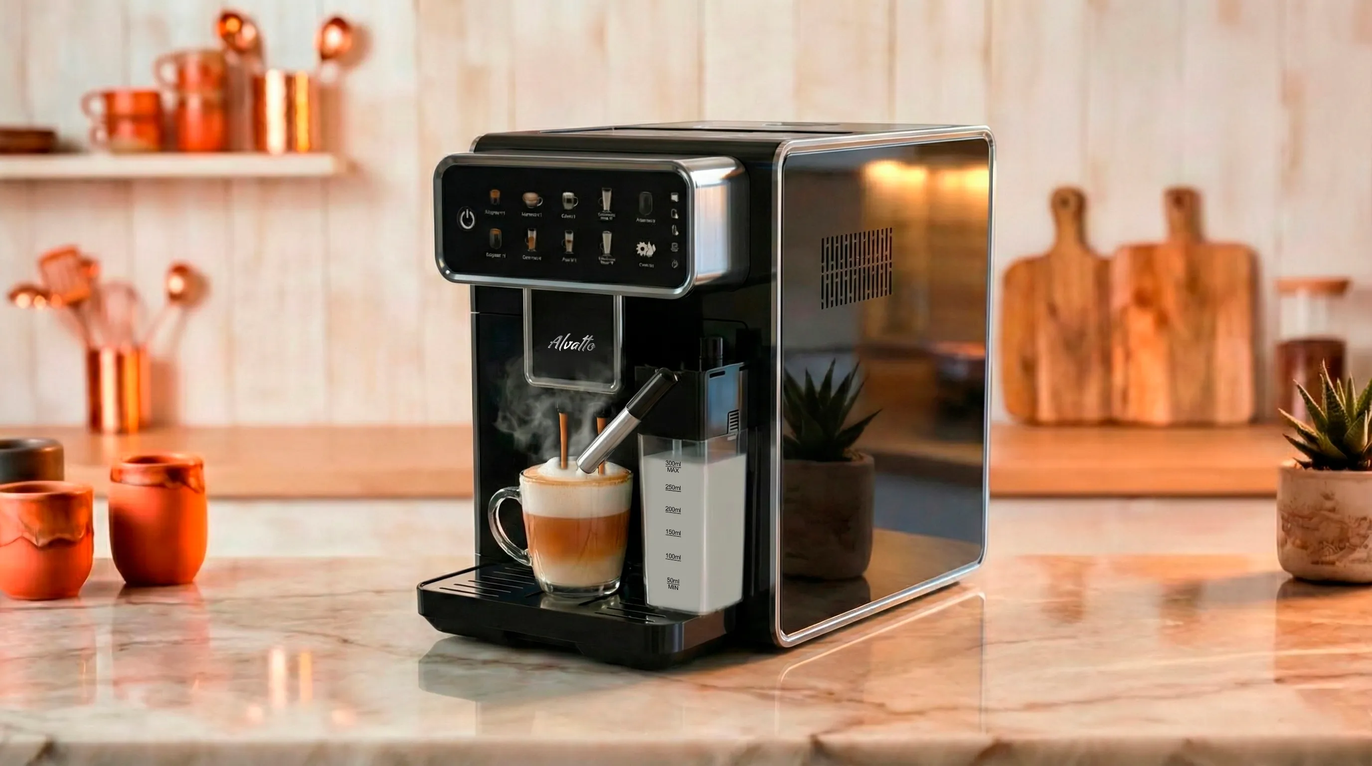 Автоматическая кофемашина Альватто Виво черная