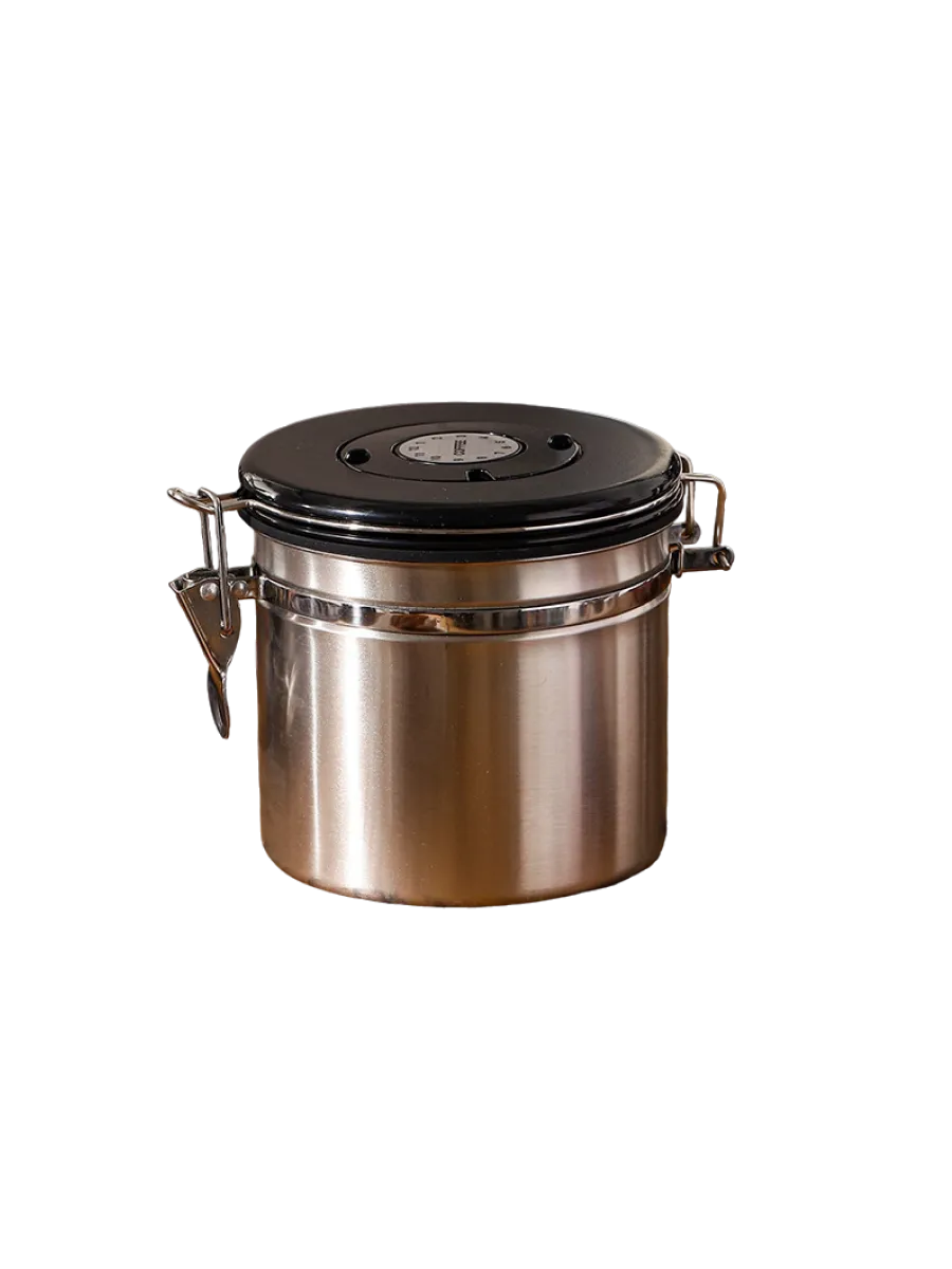 Контейнер для кофе и сыпучих продуктов, металлик, 1200 мл