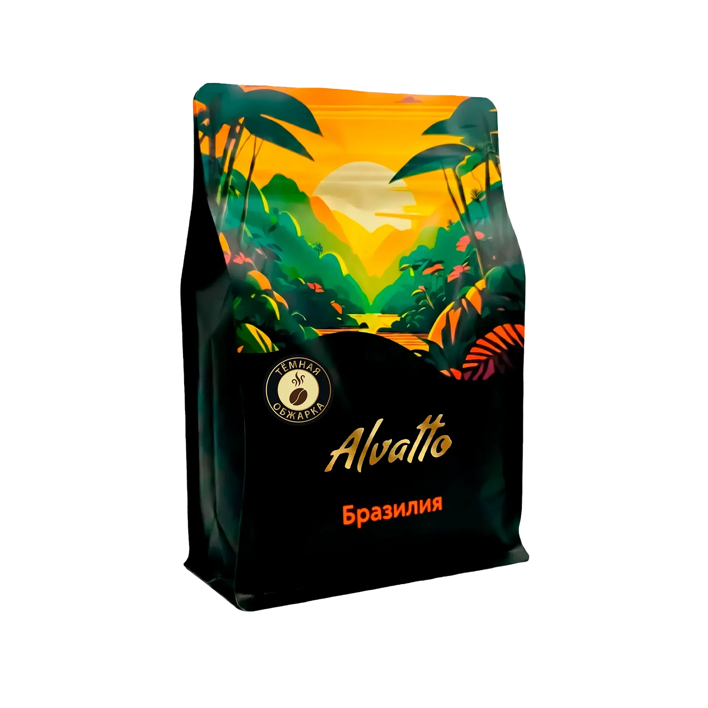 Кофе в зернах Альватто Бразилия, 250г, темная обжарка, 100 % арабика