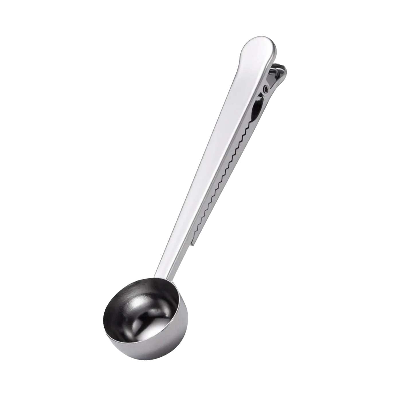 Мерная ложка для кофе с зажимом для пакетов / цвет серебристый