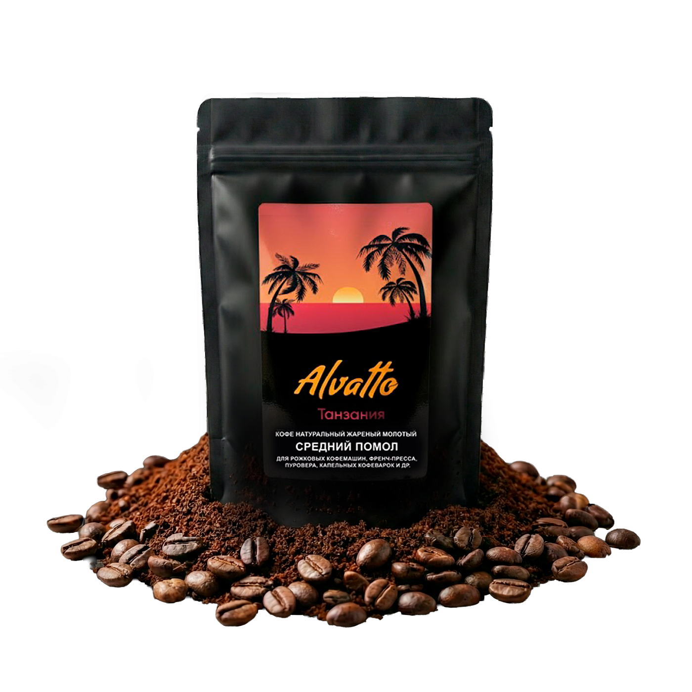 Кофе молотый "Танзания", средний помол, 100 г