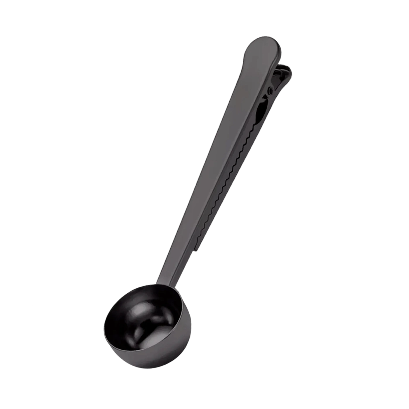 Мерная ложка для кофе с зажимом для пакетов / цвет чёрный