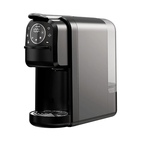 Универсальная кофемашина Альватто Прима Про 4-в-1 для капсул Неспрессо, Дольче Густо и молотого кофе, металлик, 20 бар