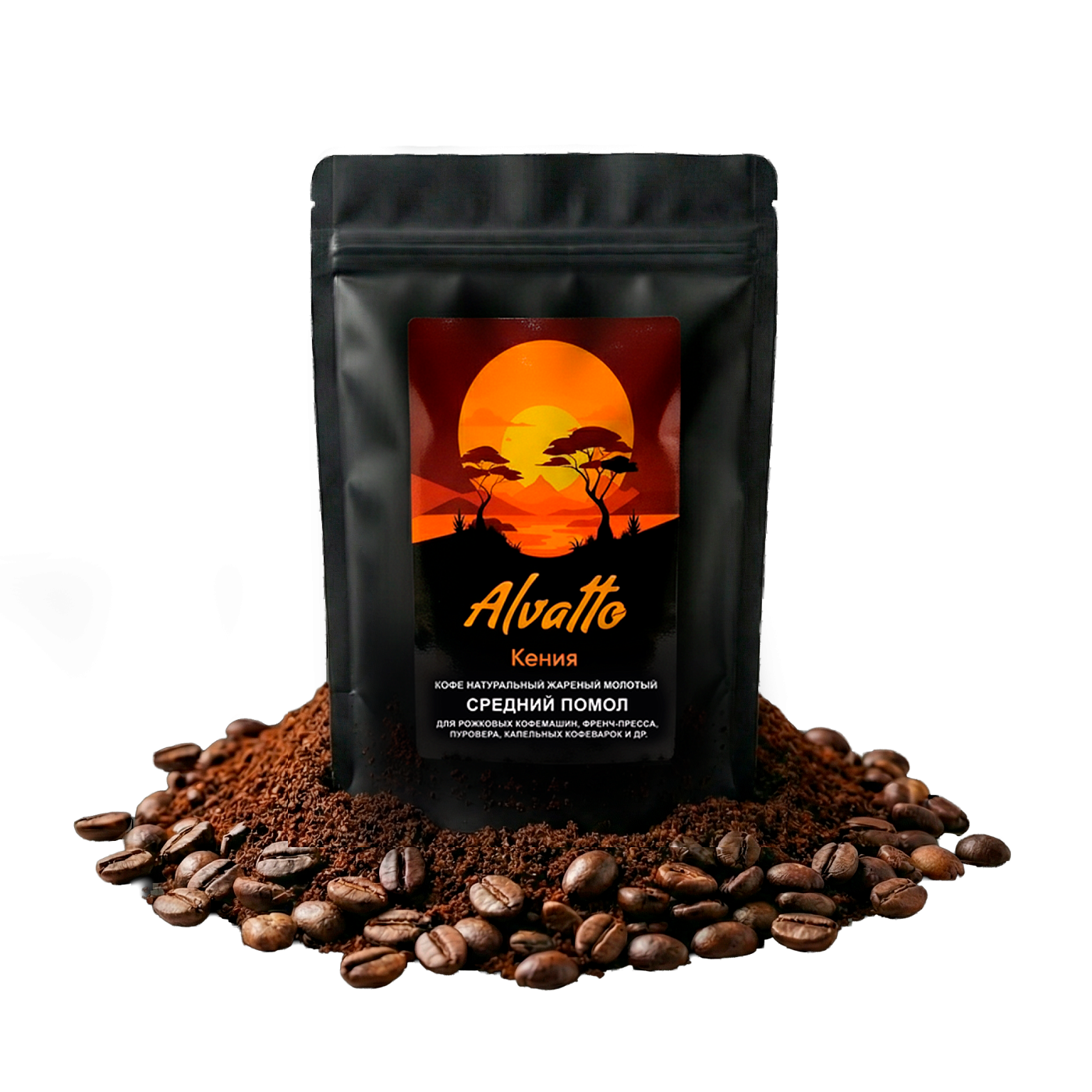 Кофе молотый "Кения", средний помол, 100 г