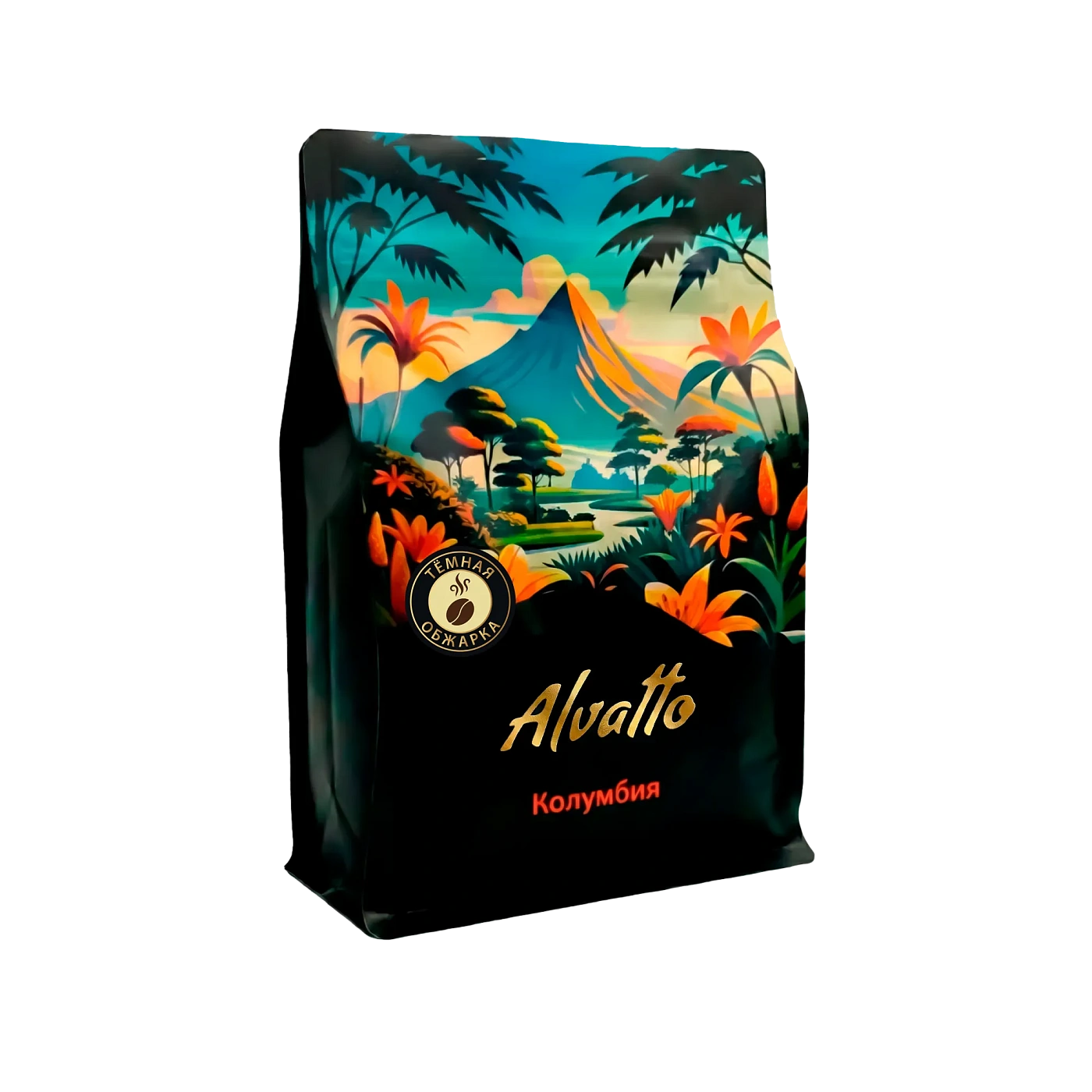 Кофе в зернах Альватто Колумбия, 250г, темная обжарка, 100 % арабика